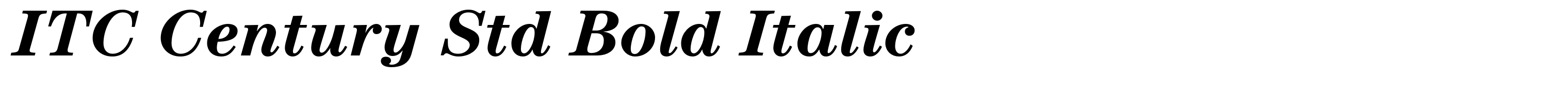 ITC Century Std Bold Italic